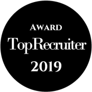 2019 Top Recruiter award badge